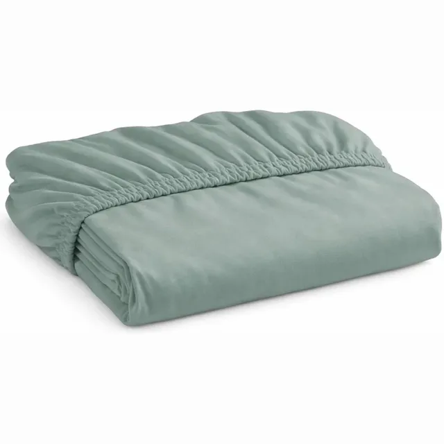 decoware Hoeslaken - Jersey - Misty groen - 140x200cm - Geschikt voor matrassen tot 25 cm