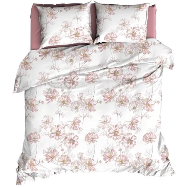 Romanette Filippa Dekbedovertrek - Lits-jumeaux - 240x200/220 cm - Rose