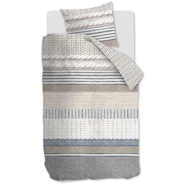 Ariadne at Home Hug katoenen dekbedovertrek beige Wit