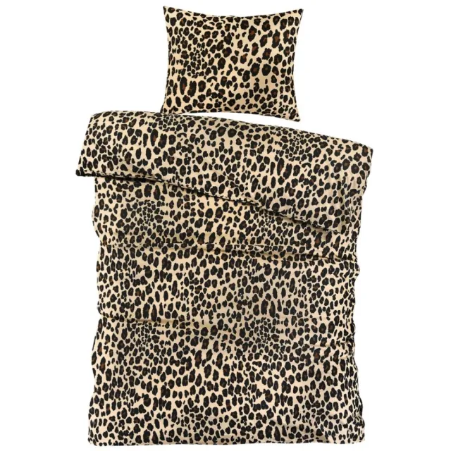Day Dream Dekbedovertrek Panter Beige Bruin 140x200/220 - 100% Katoen - Panterprint - Ademend
