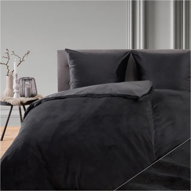 Blumtal Dekbedovertrek Winter Cashmere Touch Forseti - 2x Dekbedovertrek - 2x Kussensloop - Zwart