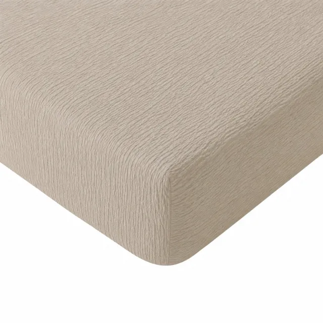 decoware Mousseline Hoeslaken - Microvezel - Zand - 140x200 cm