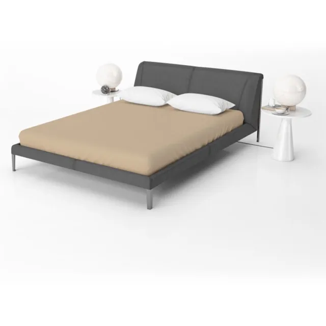 Suite sheets Hoeslaken Katoen Taupe 160x200 + 30cm