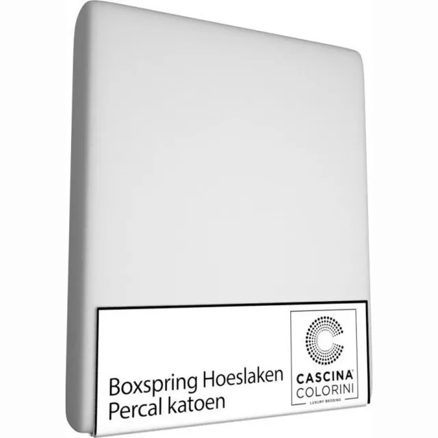 Cascina Colorini TC220 boxspringhoeslaken 180x200/45 silver