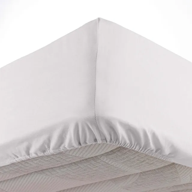Livettti.NL Livetti Een Persoon Single Hoeslaken Fitted Sheet 90x190cm Wit