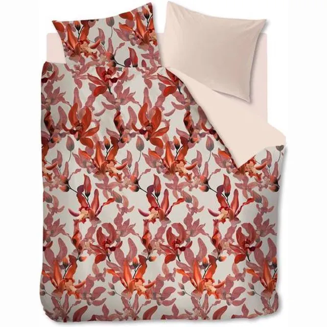 Oilily Orchid Haze - Dekbedovertrek - Lits-jumeaux - 260x200/220 cm + 2 kussenslopen 60x70 cm - Rood