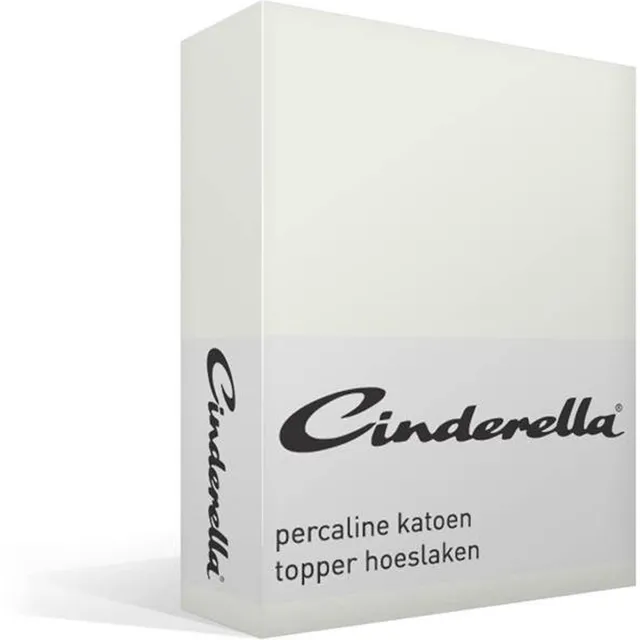 Cinderella Weekend - Topper Hoeslaken (tot 15 cm) - Katoen - 200x200 cm - Ivoor Ivory