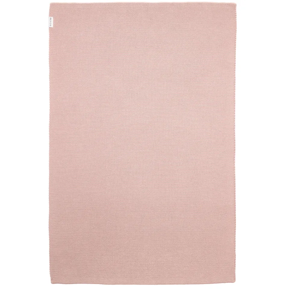 Meyco gebreide ledikantdeken roze, foto 2