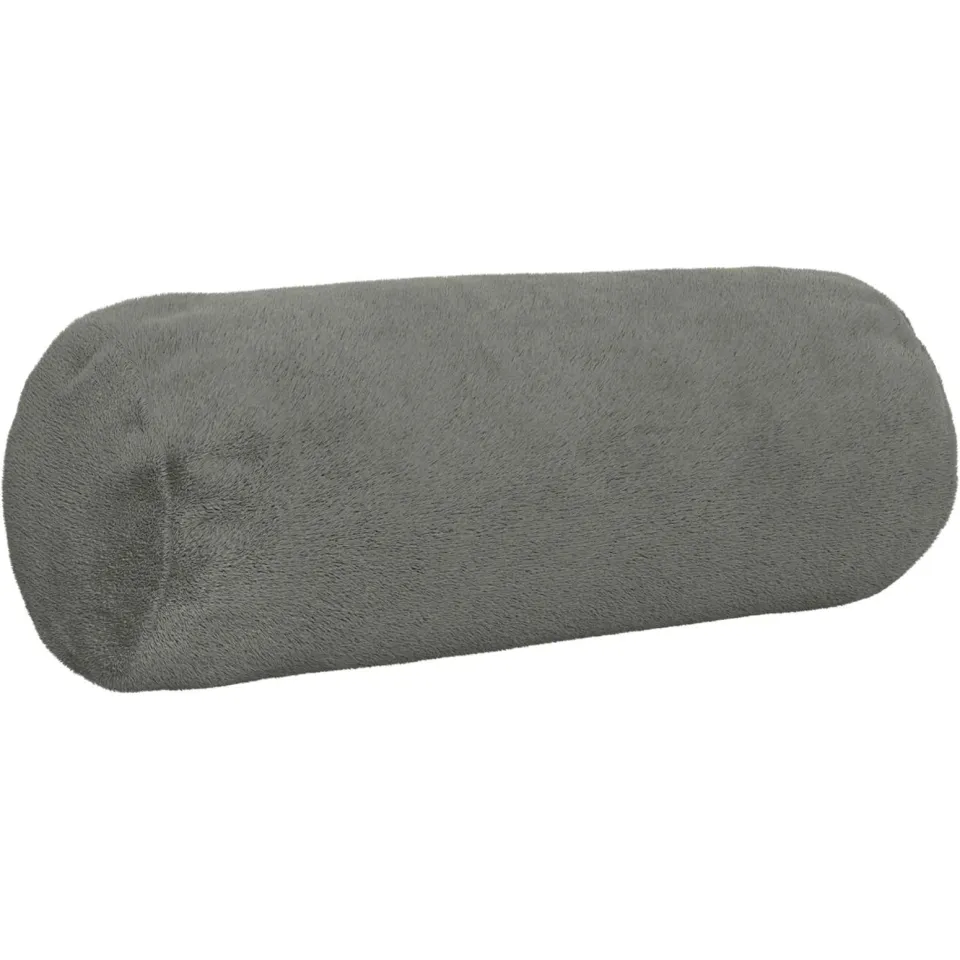 vidaXL Kussensloop 6 st HEERLEN Donkergrijs Dia. 15 x 40 cm Flanel