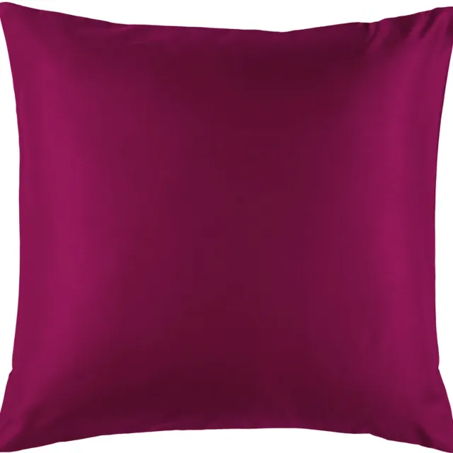 De Witte Lietaer Kussensloop Olivia Beet Red - 63 x 63 cm - Rood - Katoen Satijn