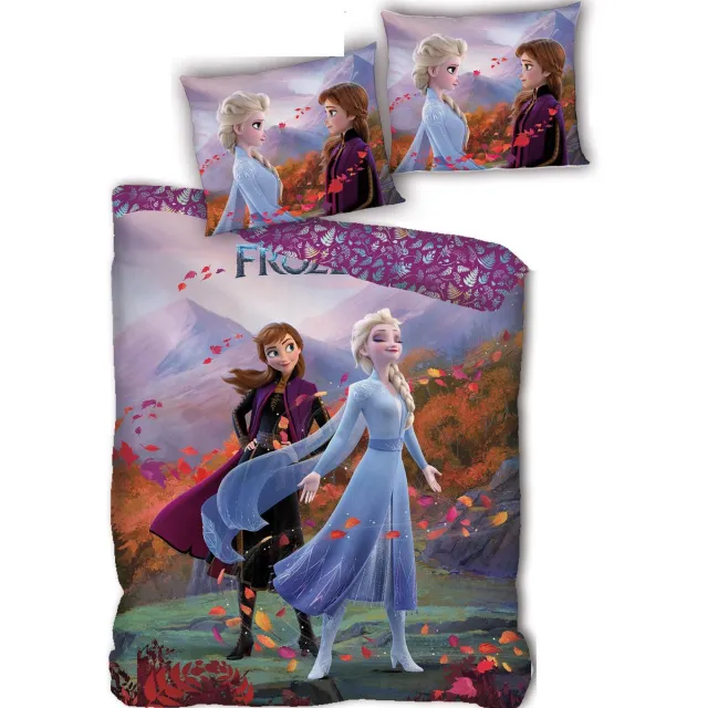 Disney Frozen Dekbedovertrek Anna en Elsa 140 x 200 cm - Polyester Multicolor
