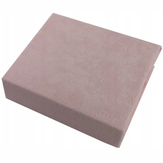 Olka Badstof hoeslaken met elastiek 120x60 cm - Babybedje - Roze