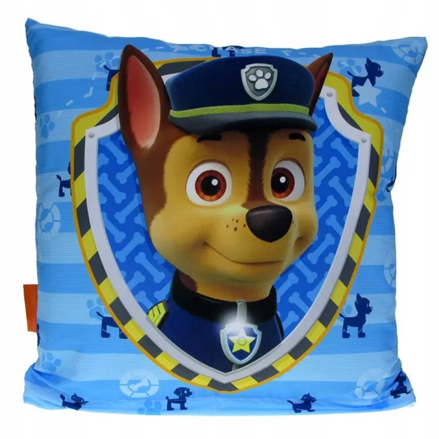 Carbotex Paw Patrol Chase Sierkussen 40x40cm - Zacht en Decoratief Blauw