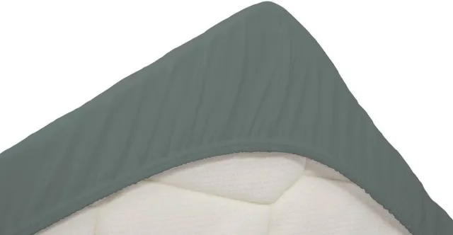 Snoozing Dubbel Jersey - Hoeslaken - Lits-jumeaux - 180x200/220 cm - Groen