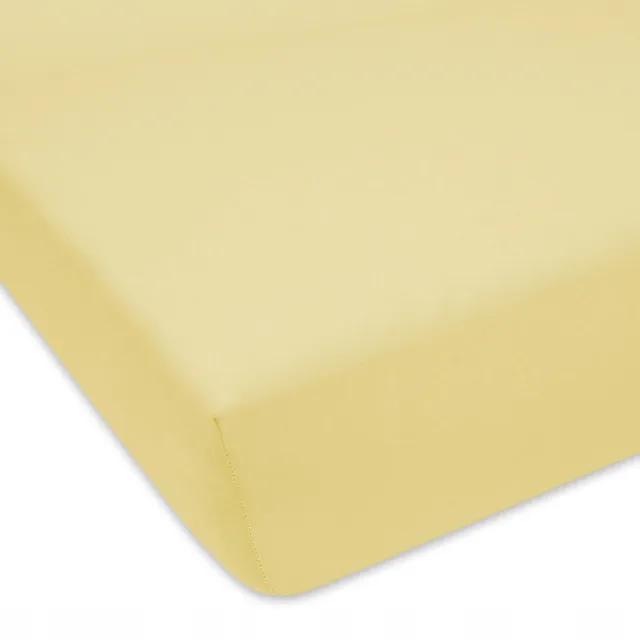 Designpremium Jersey Hoeslaken 70x180 cm Crème - Zacht & overdreven Katoen
