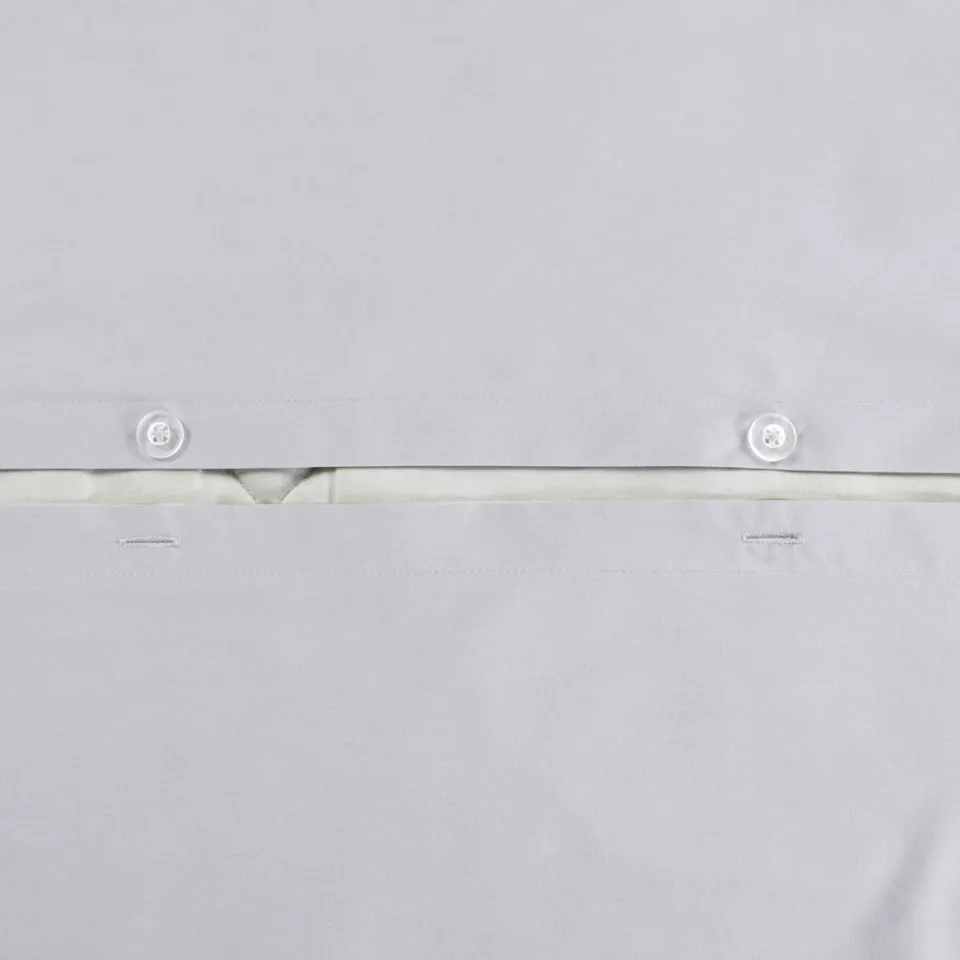 Studio LIVIT percale katoenen dekbedovertrek 2 persoons lichtgrijs (200x220 cm), foto 7