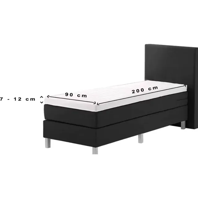 24-Bedding Duopak 2 stuks !! - Dubbel Jersey - Topdek Hoeslaken - Topper Hoeslaken - 100% katoen - 90 x 200 cm - Wit - Extra dikke kwaliteit 200 gr/m2
