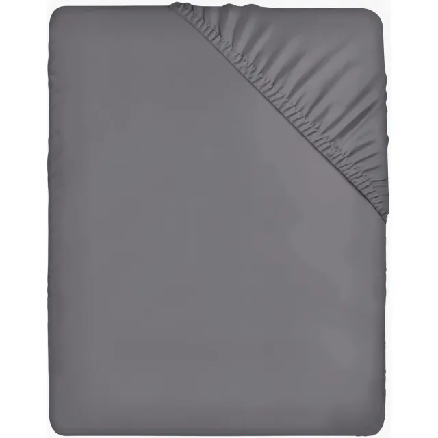JGS ® Extra Zacht en Comfortabel Hoeslaken van Microvezel voor Optimaal Slaapcomfort, 200 x 200 cm, Grijs
