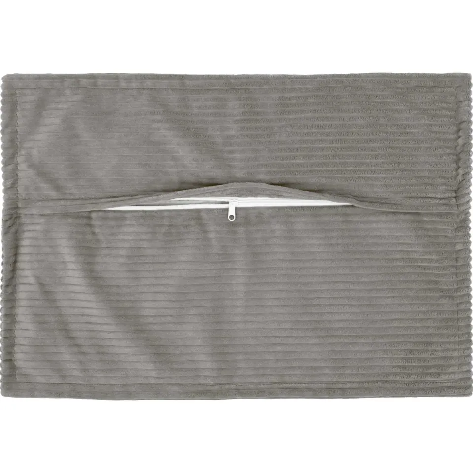 vidaXL Kussensloop 2 st HOUTEN Lichtgrijs 50 x 70 cm corduroy, foto 4