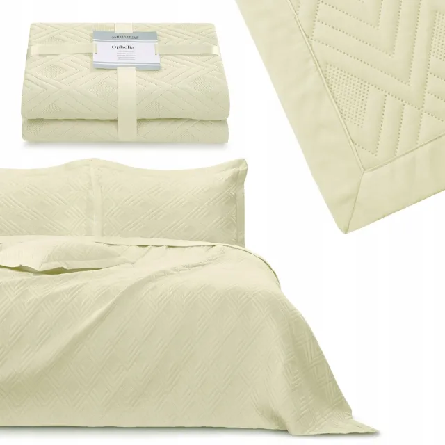 AmeliaHome RESTILO Beige dekbedovertrek - Stijlvol & Comfortabel
