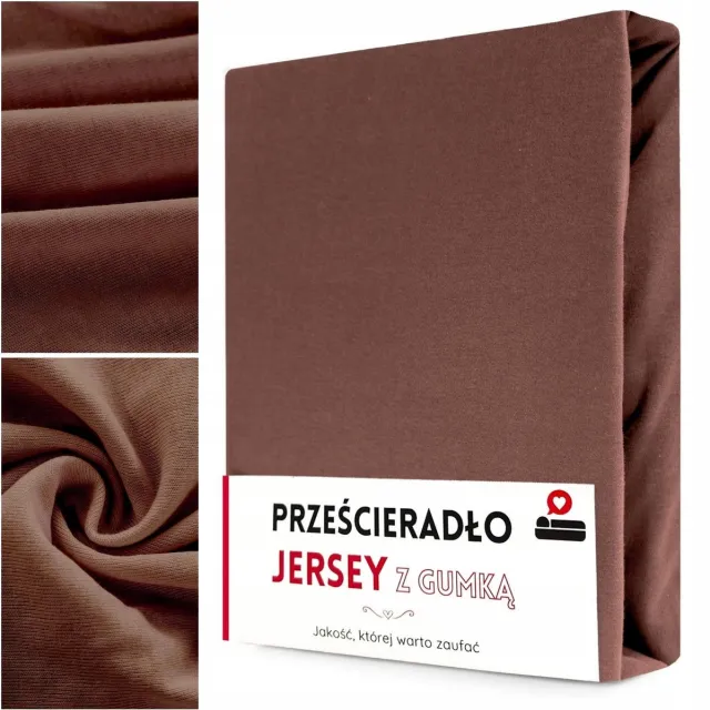 LOZKOHOLICY.PL Jersey Hoeslaken 80x160cm Gaja - Zacht & Geschikt Katoen beige