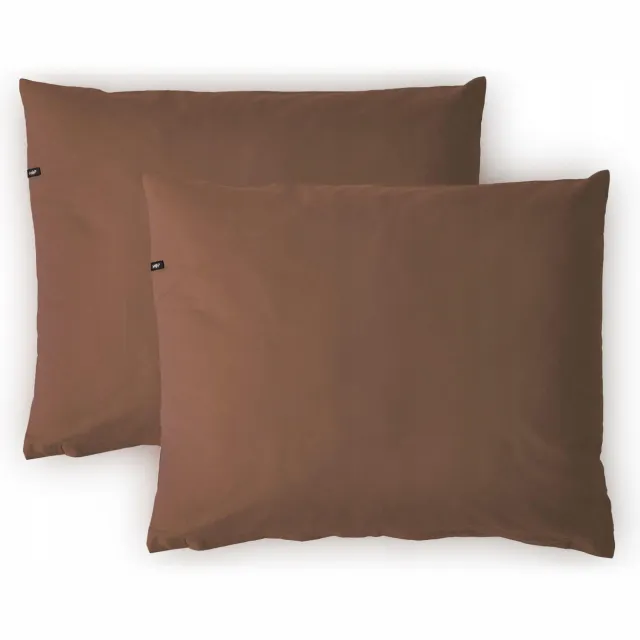HOP Design Kussenhoes 80x80 Roestbruin - 100% Katoen