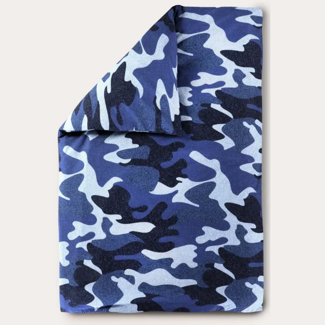 NOUS Kids Camo dekbedovertrek blauw