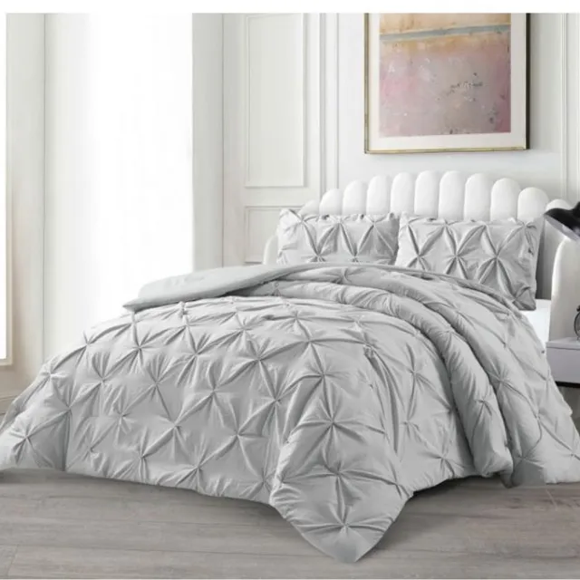 Lavella Efsun Bedspreiset - 240 x 250 cm - Grijs - 3-delig