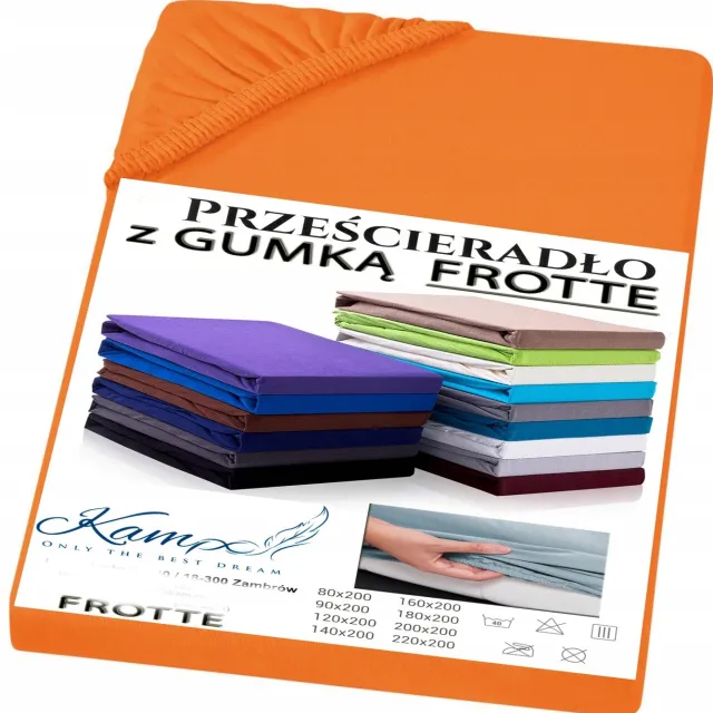Kam-Pol Frotte hoeslaken met elastiek 140x210 cm - Hoge Kwaliteit Multicolor