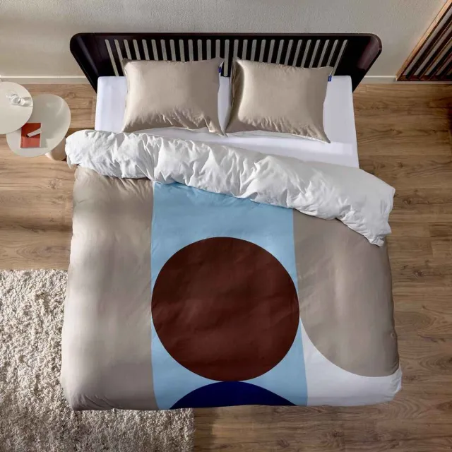 Auping Mono motion Dekbedovertrek - Tweepersoons 240 x 220 cm - Biologisch katoen - Bruin