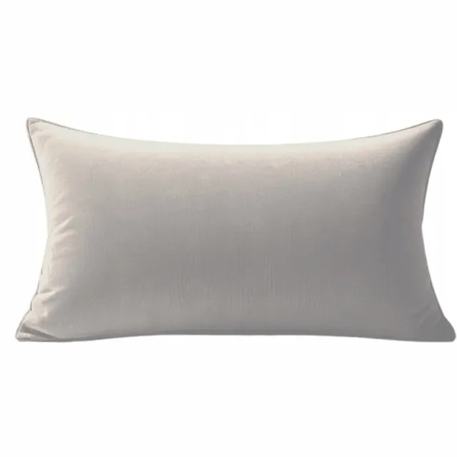 MMO-EURO Martyna Opiełka Decoratieve Kussensloop Velours Beige 70x50 cm met Rits