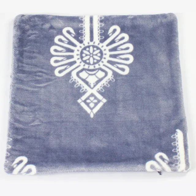 Minky Polar Sierkussenhoes 40x40cm Grijs-Wit Parzenica