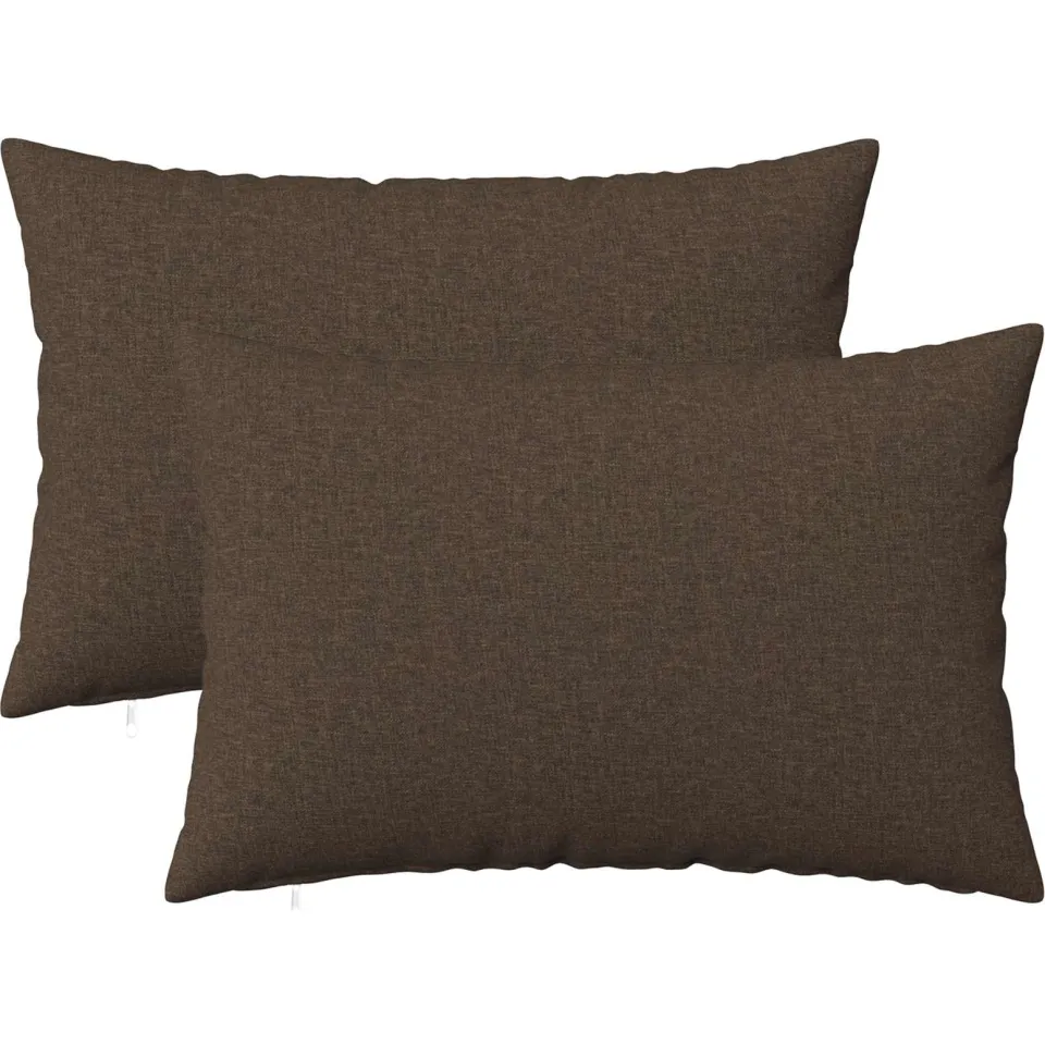vidaXL Kussensloop 2 st HEERLEN Taupe 30 x 50 cm Stof, foto 3