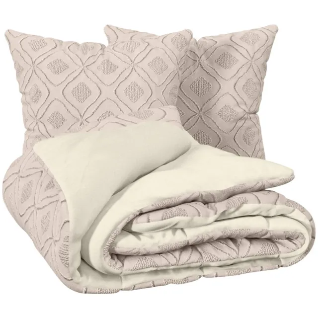 Atmosphera Créateur d'intérieur® Beddenset Amy 240x260 cm, beige Beige lin
