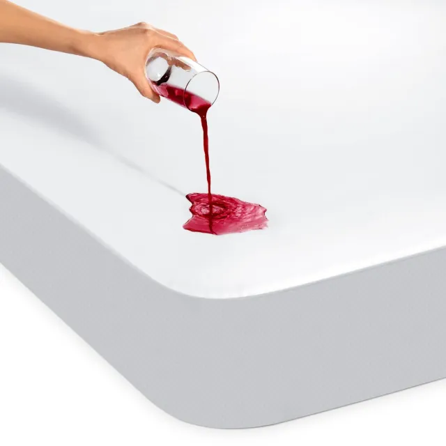Ibenzoa Waterdichte Matrasbeschermer 80 x 160 cm met Optimale Bescherming en Ademend Comfort wit