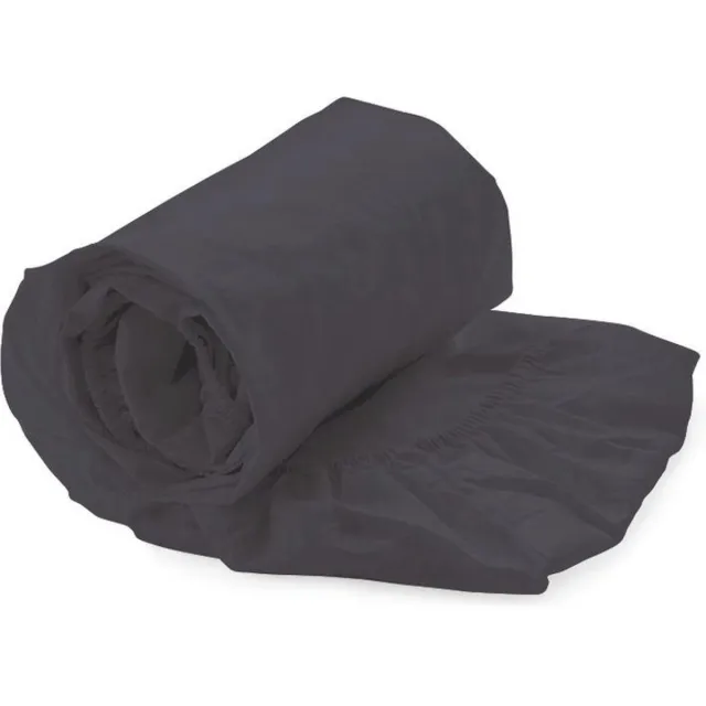 MatrasDirect Hoeslaken Percal Katoen - Topdekmatras Antraciet - 90x200 - 100% katoen - Oeko-Tex gecertificeerd
