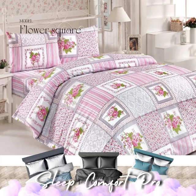 Maxenza Sleep Comfort Pro - Comfortabel Dekbedovertrek voor Twee Personen met Kussenslopen Multi