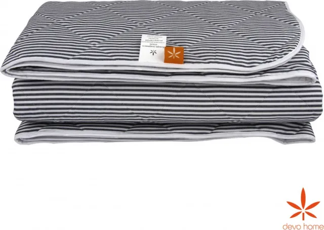 devo home DevoHome Hennep Zomerdekbed 140x205 cm - Anti allergie dekbed - Hypoallergeen Dekbed - Lichtgewicht dekbed van Katoen en Hennep - Biologisch & ecologisch Wit
