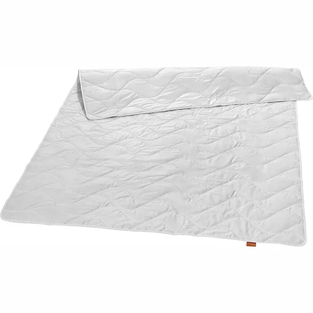Sleepling Nature dekbed, wildzijden deken, zomerdekbed, zijden deken met 100% wildzijde, overtrek 100% katoen, Made in EU, Ökotex, wasbaar op 40 graden, 100 x 135 cm, wit