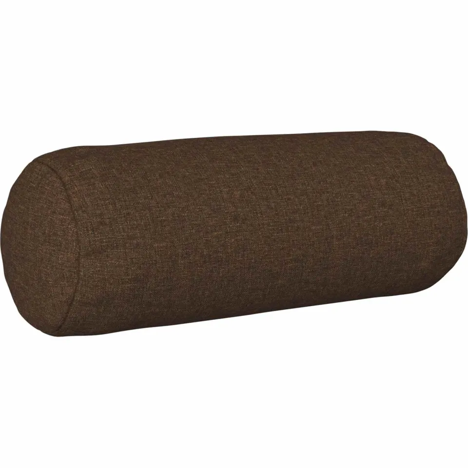 vidaXL Kussensloop 6 st HEERLEN Bruin Dia. 15 x 40 cm Stof