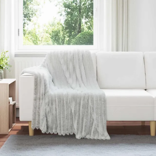 vidaXL plaid Beige 150 x 130 cm 0,45 kg Fleece, foto 2