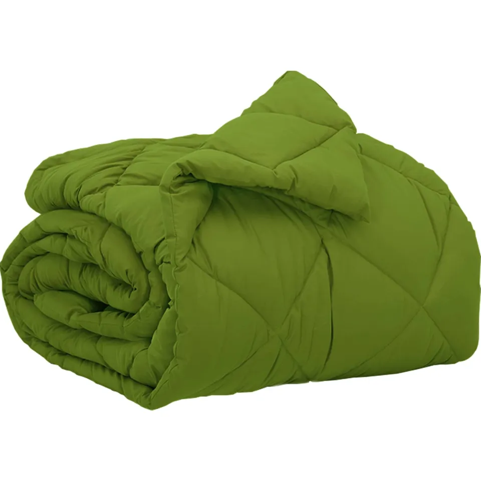 vidaXL Vol jaar dekbed 140 x 220 cm 300 gsm Microvezel Groen, foto 3