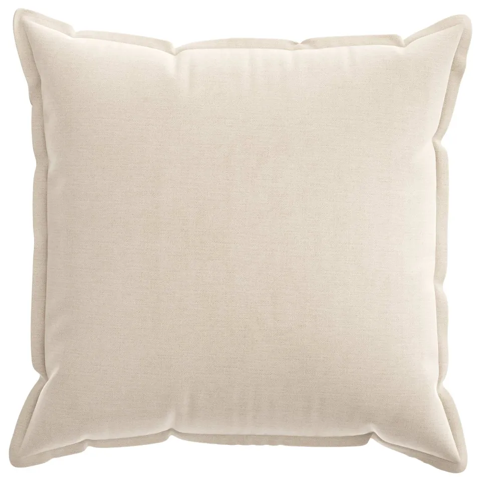 vidaXL Kussensloop 2 st HOUTEN Crèmekleurig 65 x 65 cm Chenille Stof