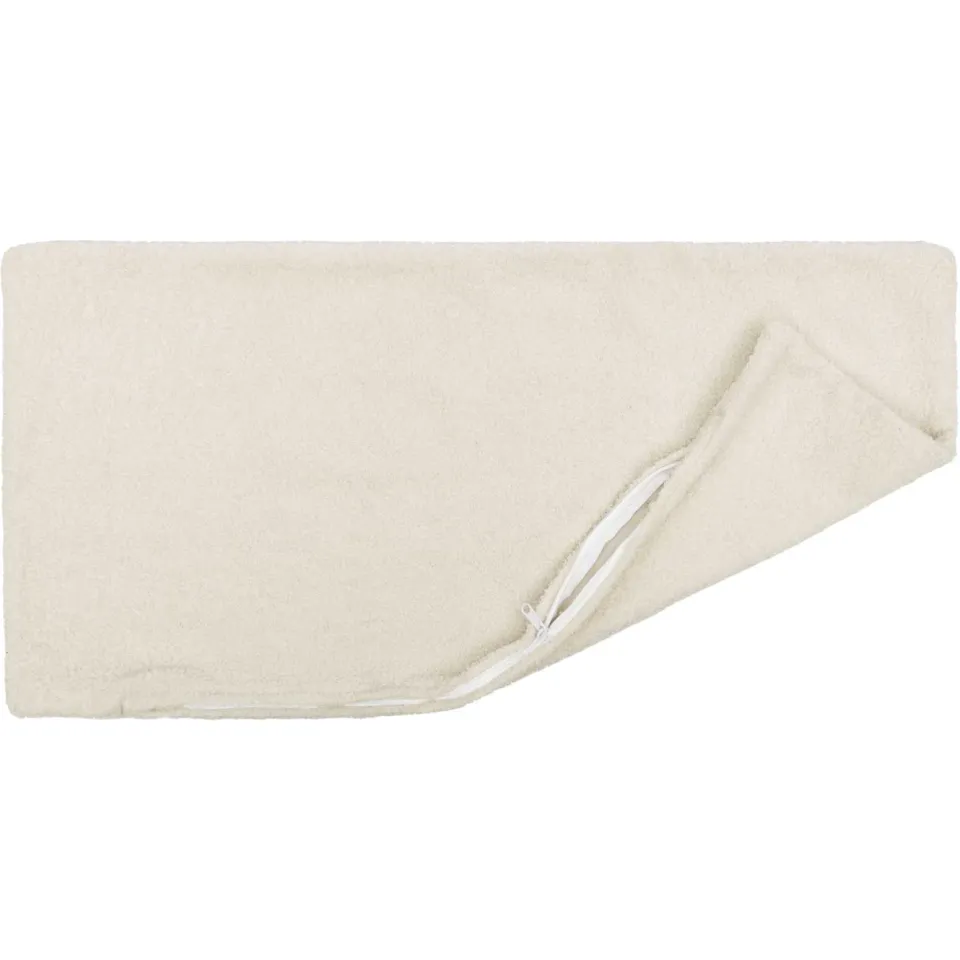 vidaXL Kussensloop 2 st HEERLEN Crèmekleurig 50 x 80 cm Bouclé, foto 3