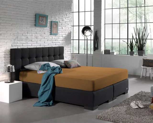 Sleeptime Home Care - Dubbel Jersey - Hoeslaken - 80/90/100x200/220 - Taupe Bruin