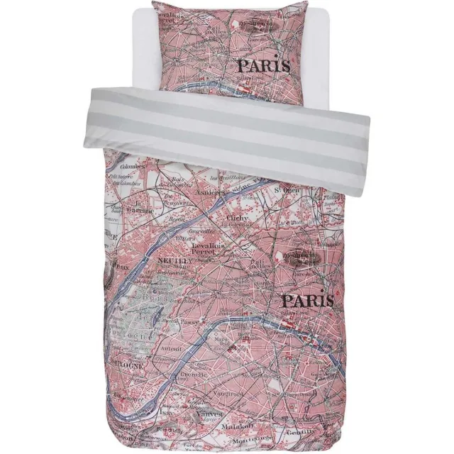 Covers & Co Paris Citymap Dekbedovertrek - Multi