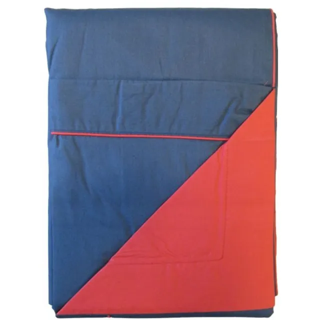 Avenue Omkeerbaar Dekbedovertrek Perkal Katoen - Litsjumeaux - 240x200/220cm - Navy/Red