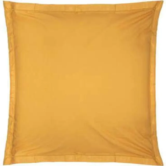 Kussensloop - Sierkussenhoes - Kussenhoes - Atmosphera Créateur d'intérieur - 100% katoen - Okergeel - Vierkantjes 63x63cm