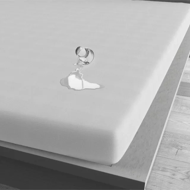 Second Skin Waterdichte splittopperbeschermer 200x220 met 1 split wit