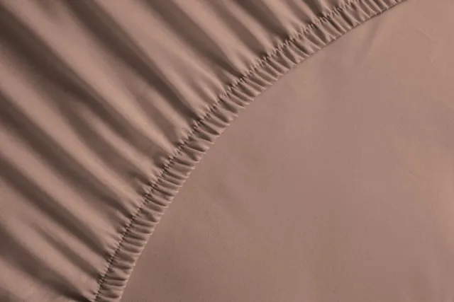 YELLOW HAVE A SUITE NIGHT Yellow Hoeslaken Percale - Onderlaken Eenpersoons - 90x200 cm - 100% Katoen-Perkal - Roze